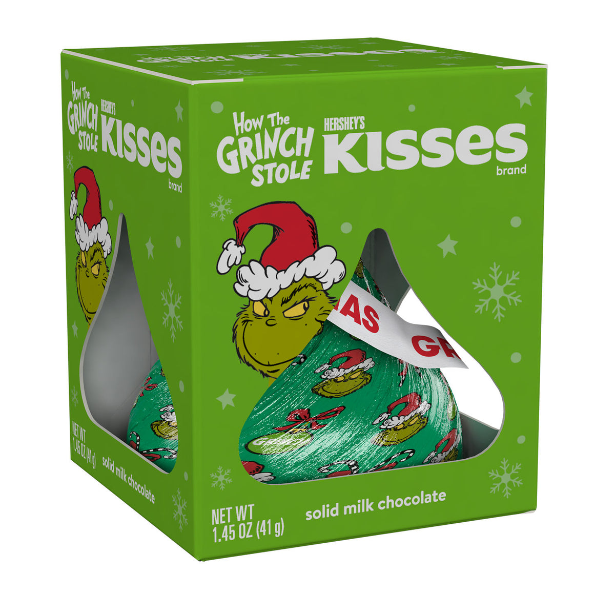 HERSHEY’S KISSES Grinch Solid Milk