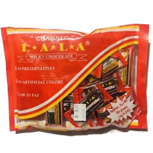 LALA – Classic Milky Chocolate (BAG) – Singles – 24 Pieces – 96 G