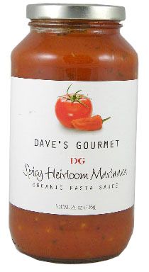 Dave’s Gourmet Spicy Heirloom Marinara Organic Pasta Sauce