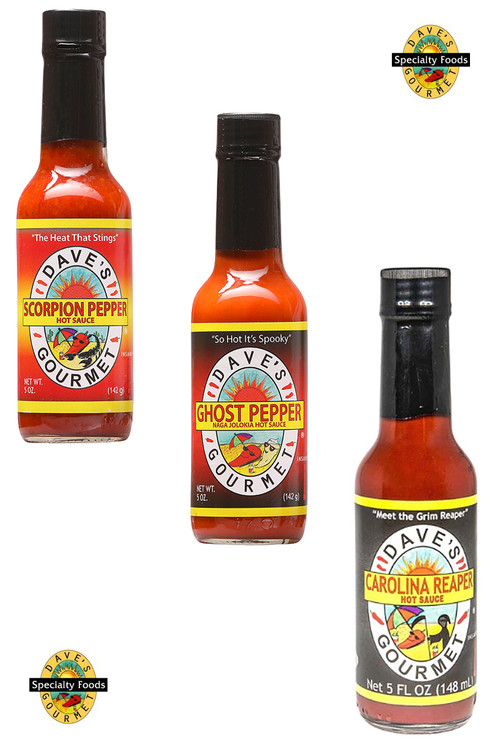 Dave’s Gourmet Insanity Hottest Sauces Gift Set, 3/5oz.