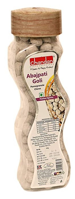 Chandan Abajpati Goli – Mouth Freshener (Pomegranate Chews) 6.35oz,180g