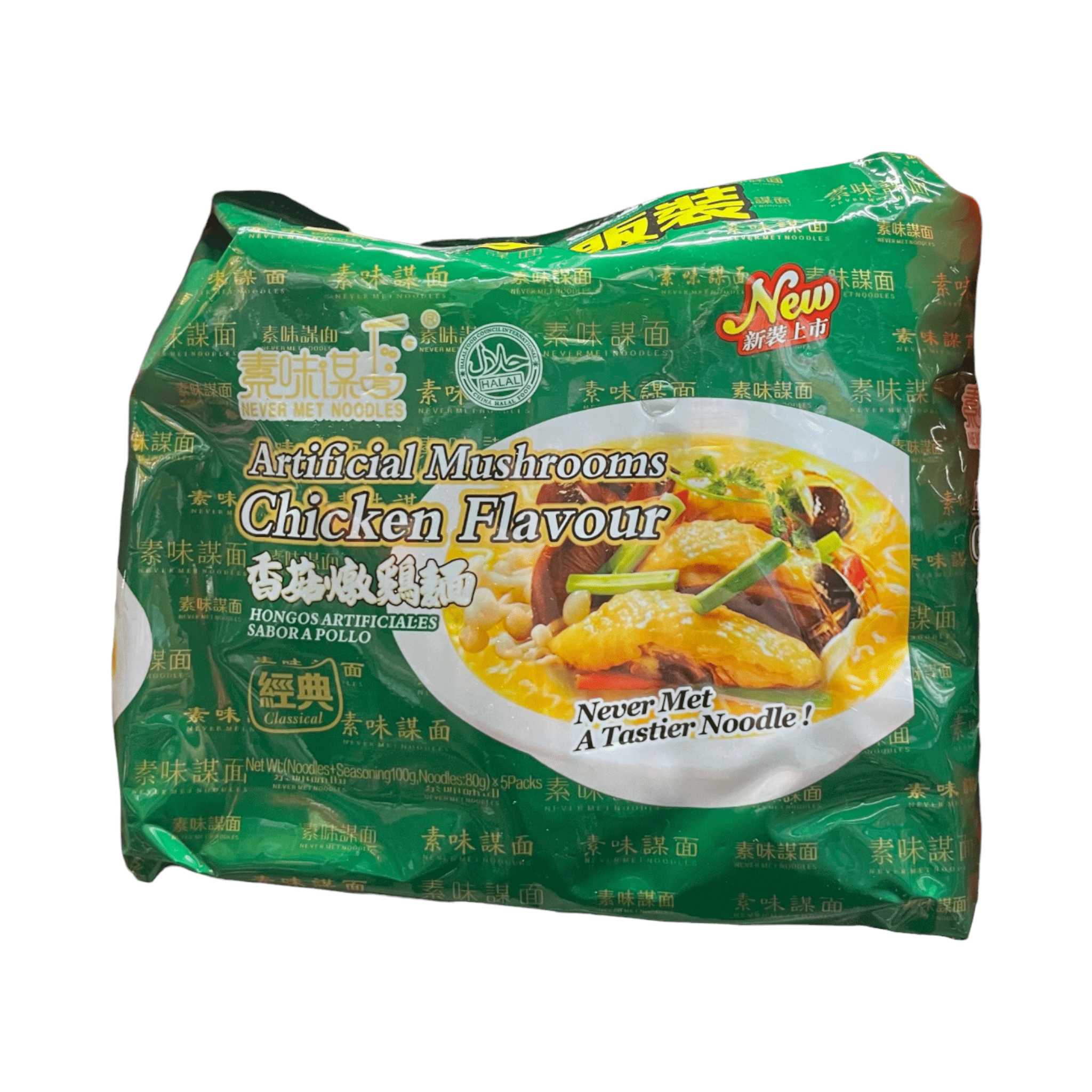 Never Met Noodles Artificial Mushrooms Chicken Flavour Classical