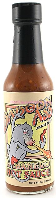 Baboon Ass Habanero Hot Sauce, 5oz.