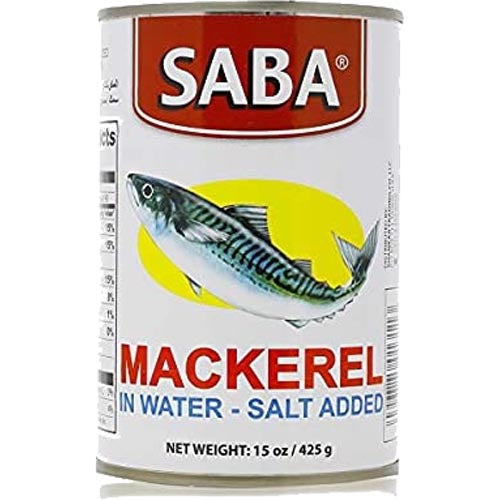 Saba – Mackerel in Water- Salt Added – 425 G