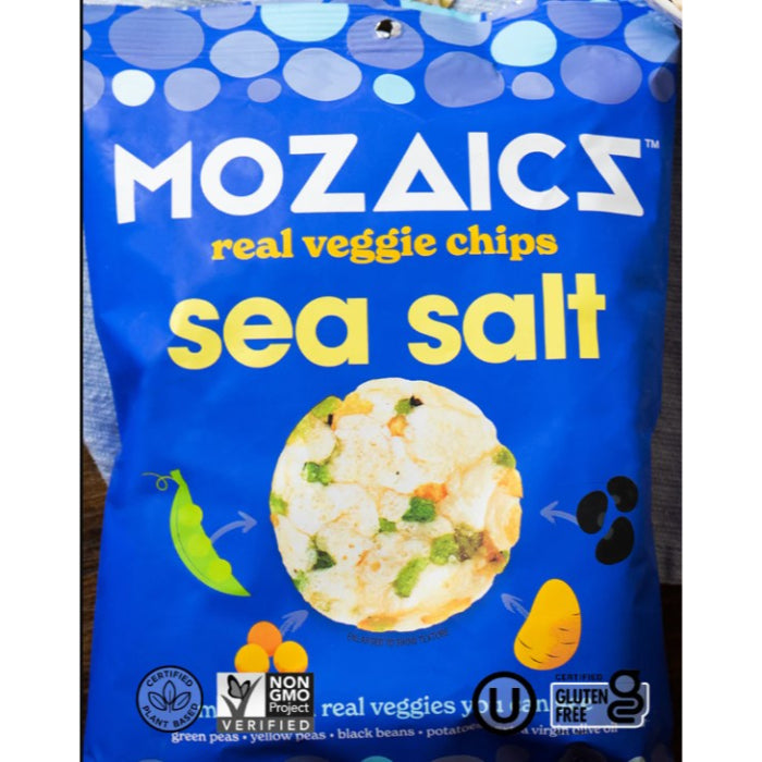 Mozaics – Veggie Sea Salt Multipack Chips, 4.5 Oz – Pack of 5