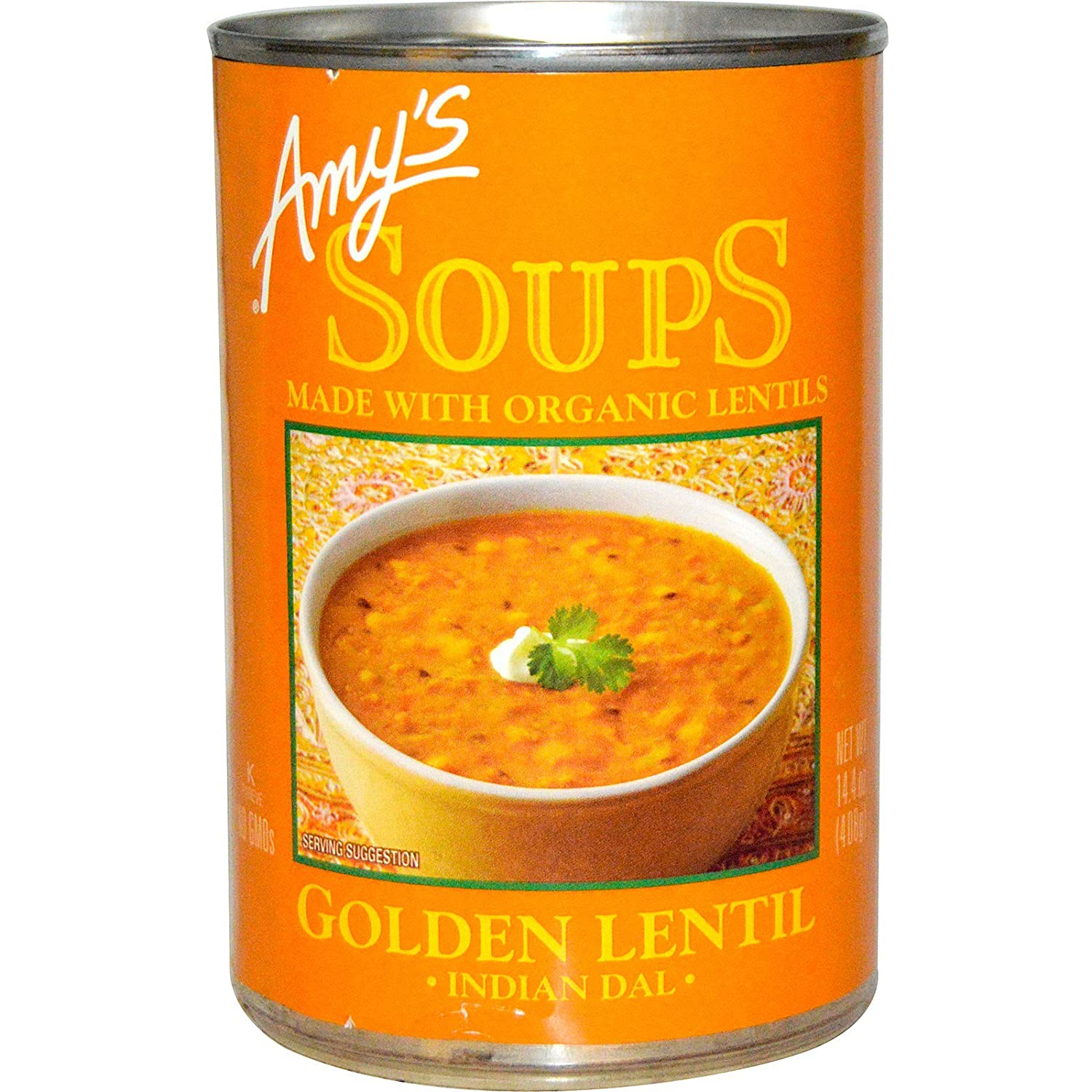 Amy’s – Organic Soup Golden Lentil, 14.4 Fl Oz | Pack Of 12