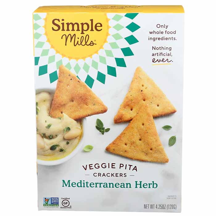 Simple Mills – Pita Crackers, 4.25oz | Multiple Flavors