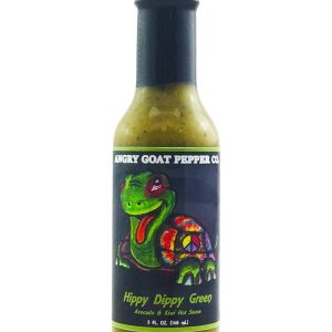 Hot Sauce Angry Goat Pepper Co Hippy Dippy Green Avocado & Kiwi 5 oz H
