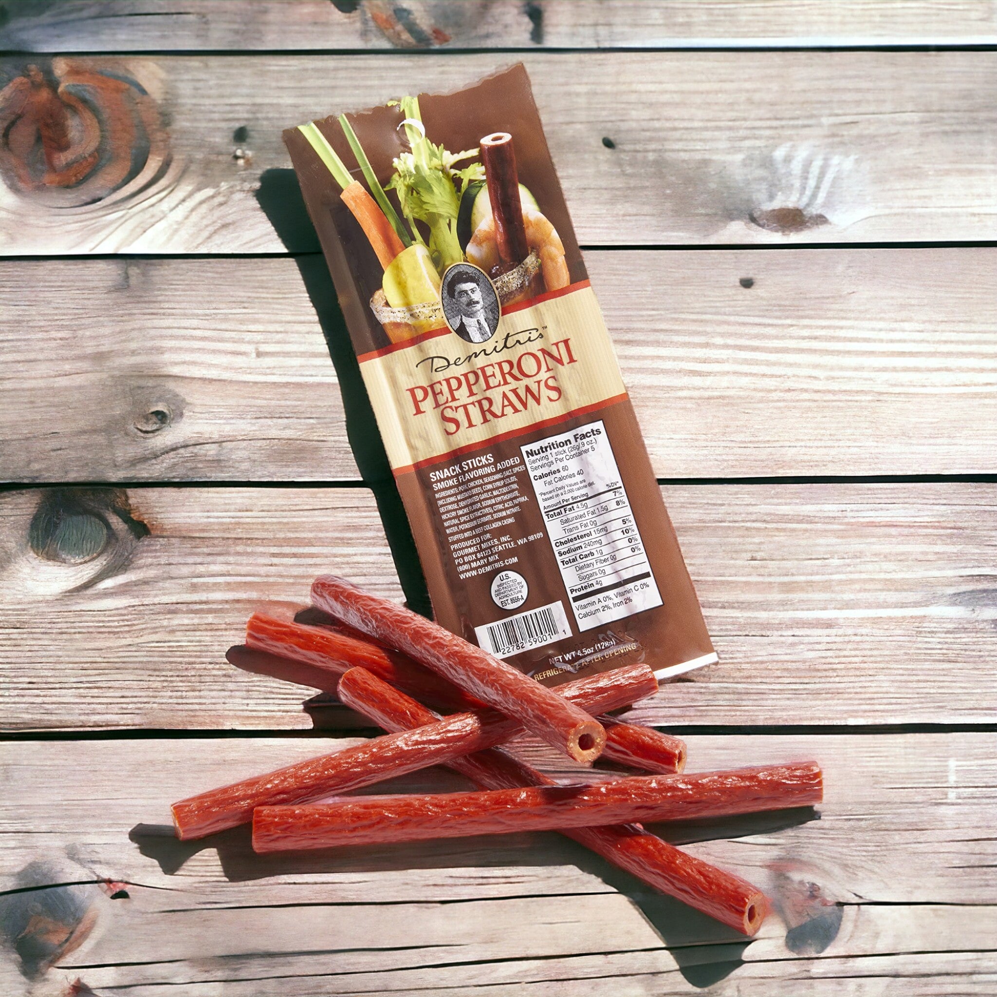 Demitri’s Gourmet Mixes – 5-pack Pepperoni Straws