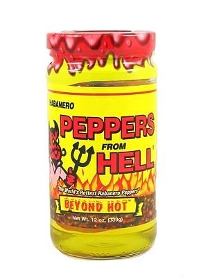 Habanero Peppers From Hell, 12oz.