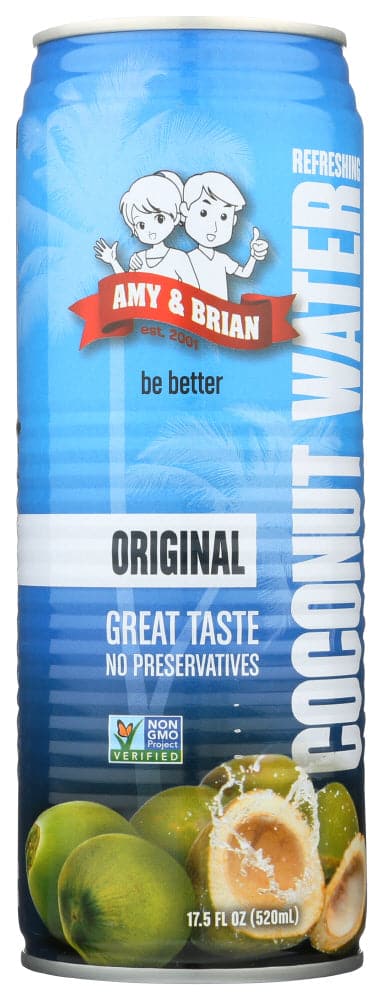Amy & Brian – Natural Coconut Juice, Pulp-Free, 17.5 Fl Oz | Pack Of 1