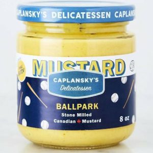 Caplansky’s Deli Mustard – Ballpark Mustard, Kosher Jar – 12 Jars x 235 mL (8 fl oz) case