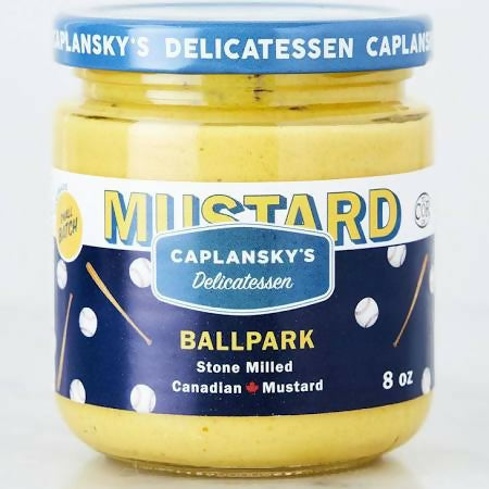 Caplansky’s Deli Mustard – Ballpark Mustard, Kosher Jar – 12 Jars x 235 mL (8 fl oz) case