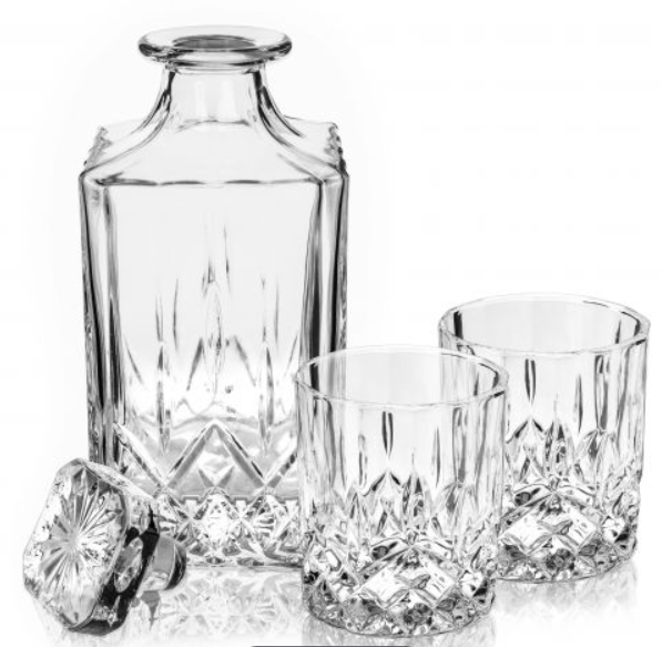 Viski – Admiral™ – Crystal Tumblers and Decanter Set