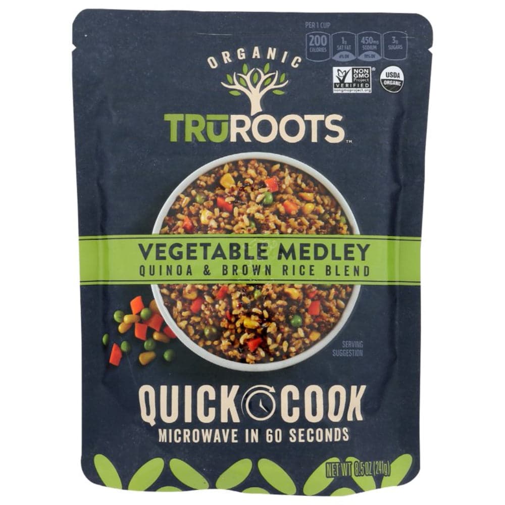 Truroots – Vegetable Medley Quinoa And Brown Rice Blend 8.5 OZ – (Pack
