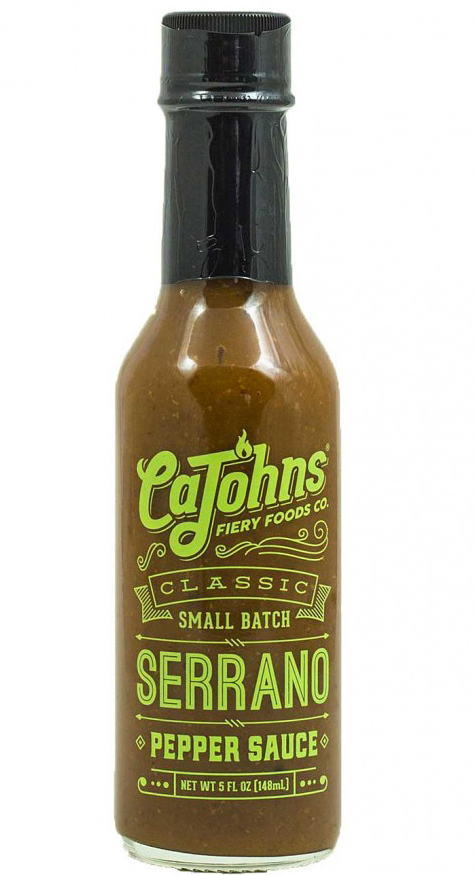 Cajohn’s Classic Small Batch Serrano Pepper Sauce