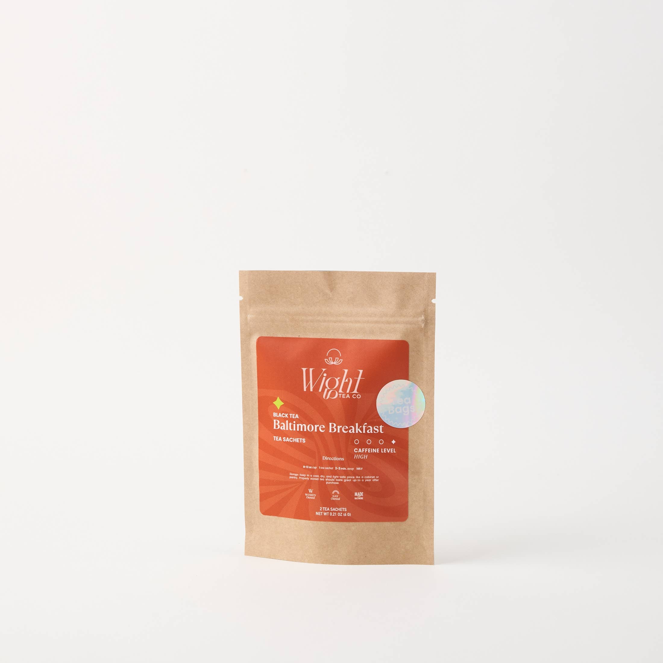 Wight Tea Company – Mini Black Tea Teabag Pouch: Lavender Earl Grey