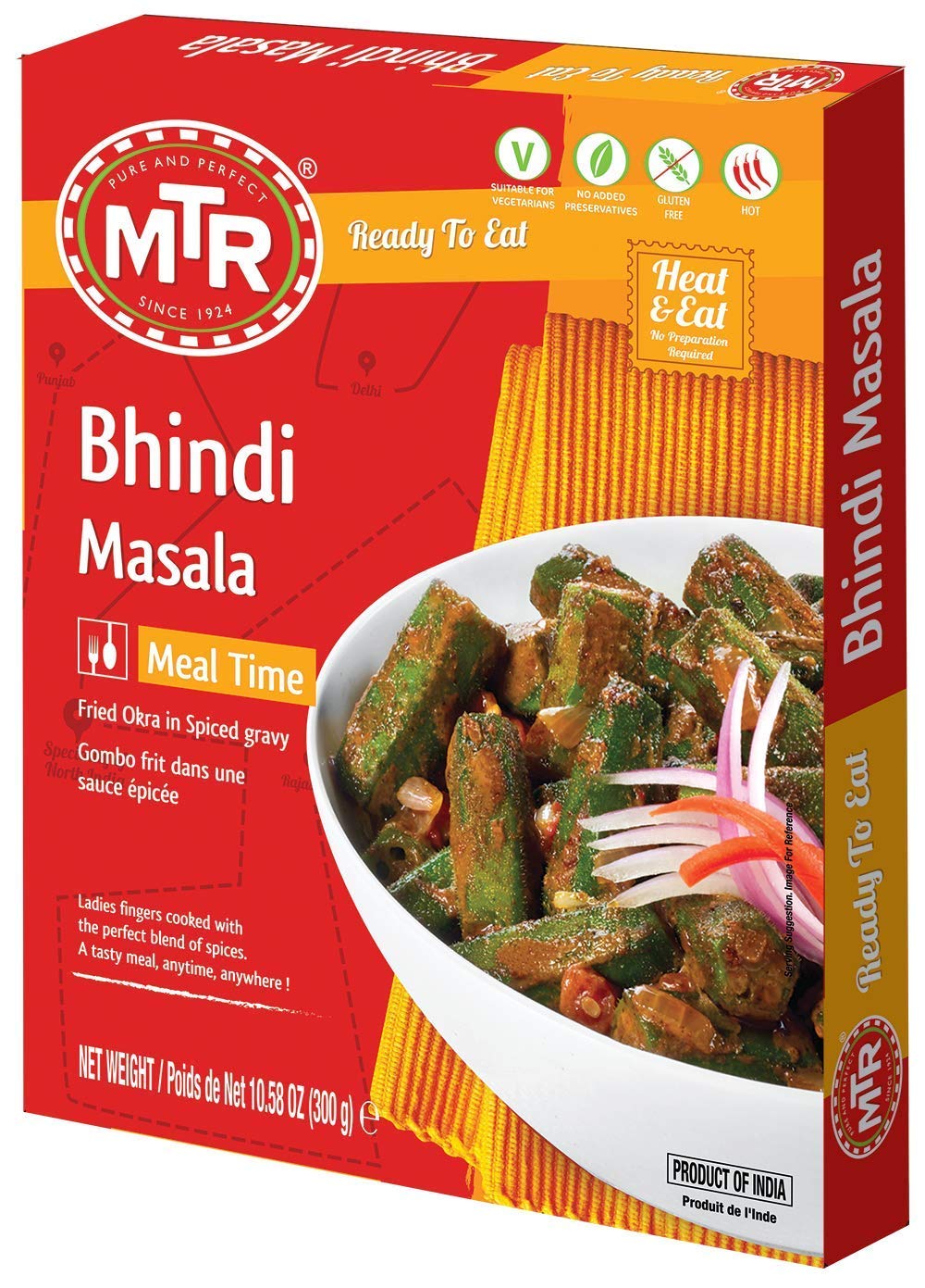 MTR Ready to Eat – Bhindi Masala 10.58oz (300g)