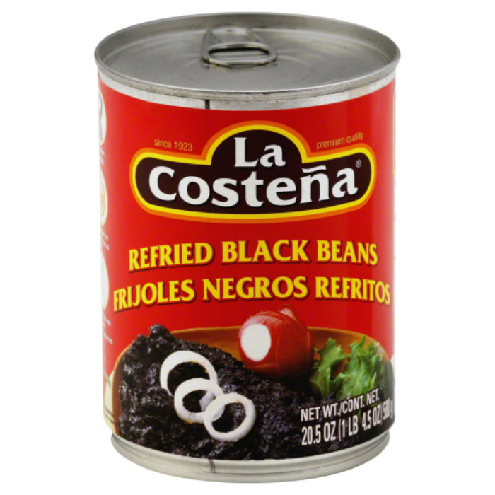 La Costeña – Refried Black Beans, 20.5 oz | Pack of 12