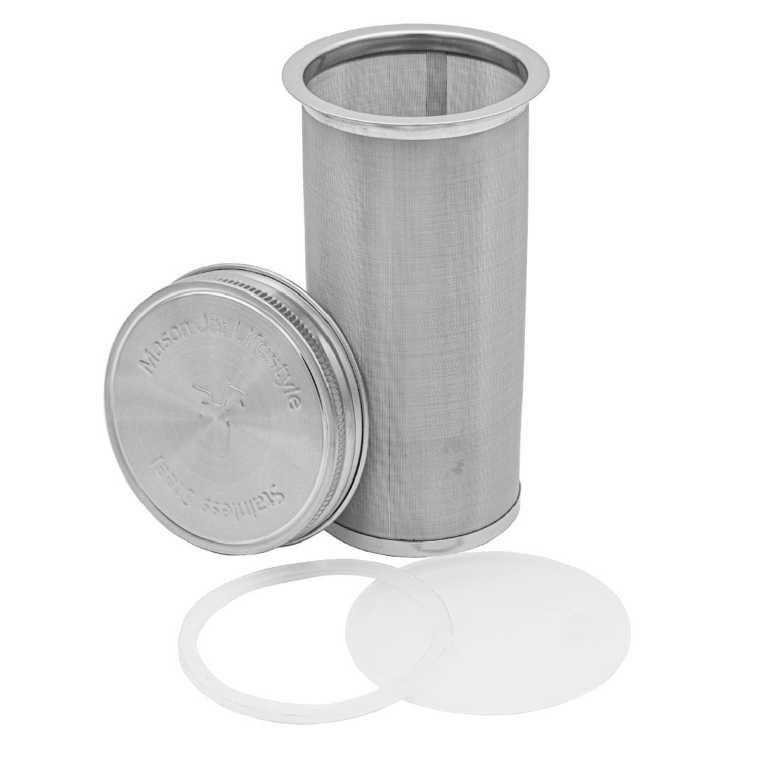 Mason Jar Lifestyle – Cold Brew Coffee and Tea Maker Stainless Steel F
