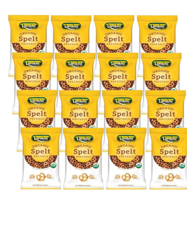 Landau Organic Spelt Pretzels Salted, 8 oz (Pack of 12)