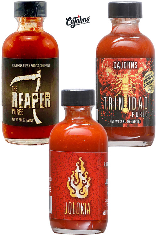 CaJohn’s Hottest Purees Gift Set, 3/2oz.