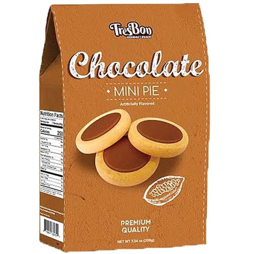 TresBon – Chocolate – Mini Pie – Premium Quality – 208 G