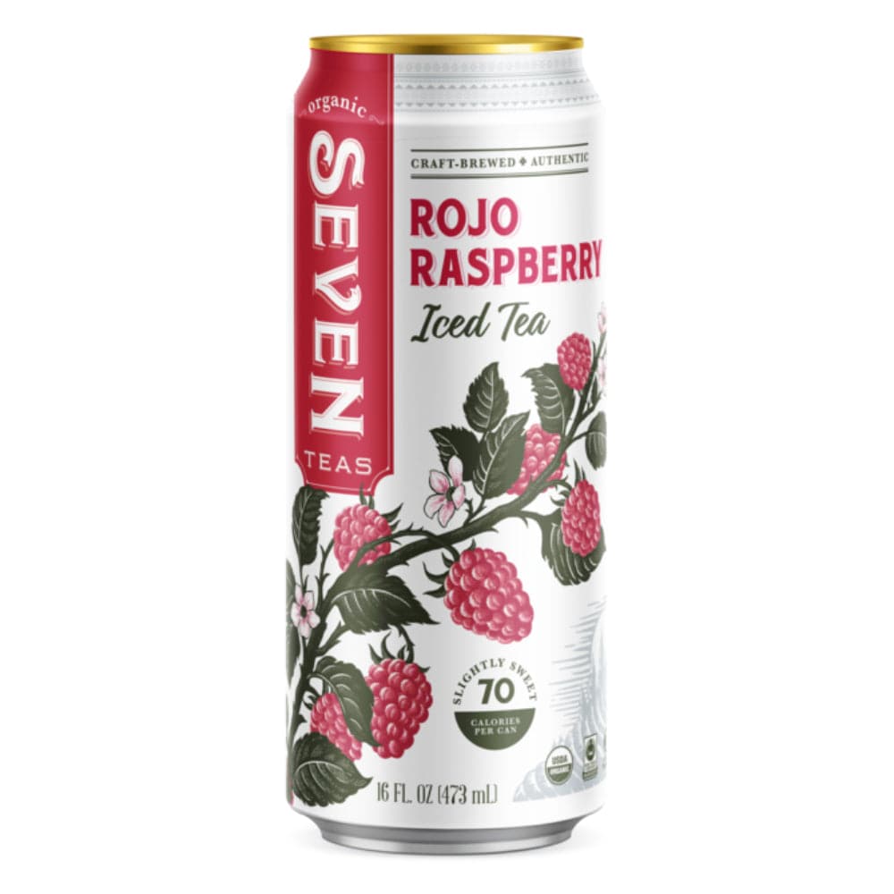 Seven Teas – Organic Rojo Raspberry Iced Tea 16 FO – Pack of 12