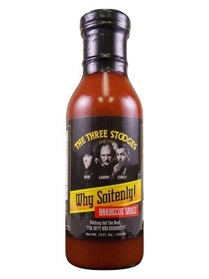 Three Stooges Why Soitenly Vidalia Onion Barbecue Sauce, 12oz.