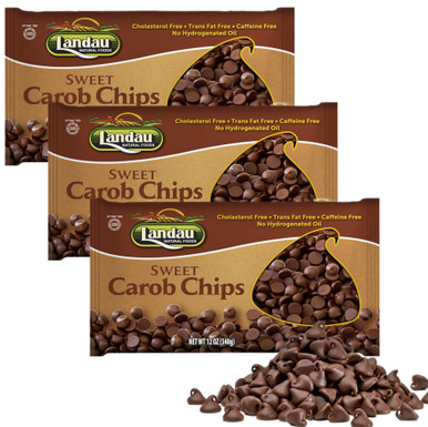 Landau’s Sweet Carob Chips, 12 oz (Pack of 3)
