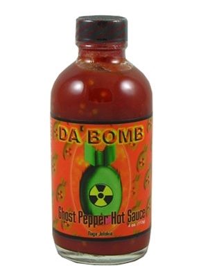 Da’ Bomb Ghost Pepper Hot Sauce, 4oz.