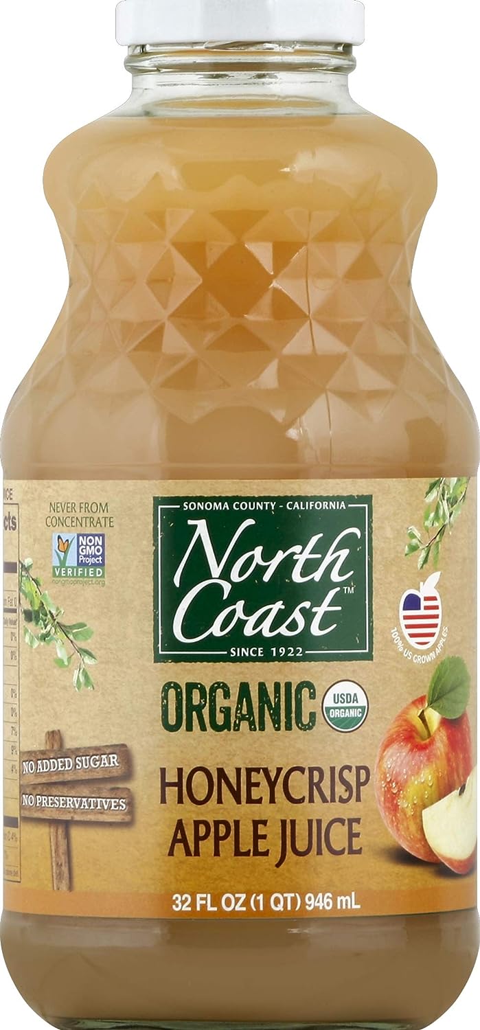 North Coast – Juice Honeycrisp Apple Organic 32 OZ – Pack of 6