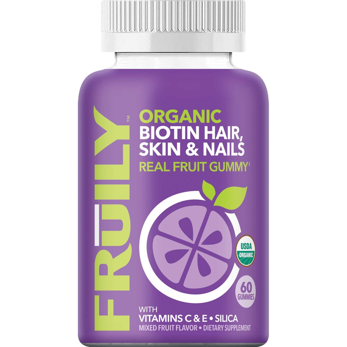 Fruily – Hair Skin Nails Gummy, 60 Each (Pack of 1)
