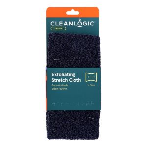 Cleanlogic – Bath and Body Care Men Exfoliating Stretch Cloth, 1 Each