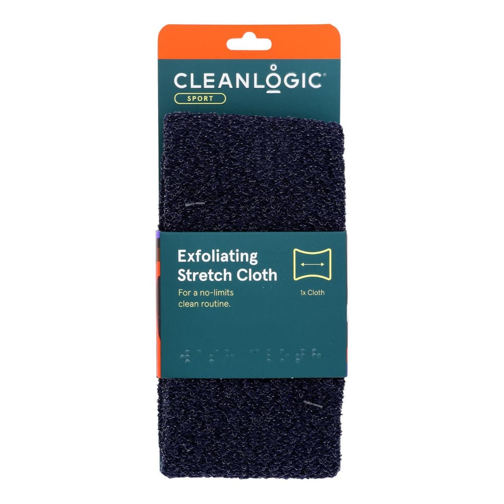 Cleanlogic – Bath and Body Care Men Exfoliating Stretch Cloth, 1 Each