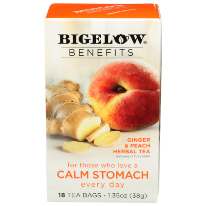 Bigelow – Ginger & Peach Tea, 1.35 oz | Pack of 6
