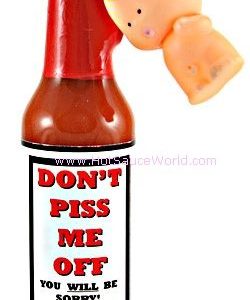 Don’t Piss Me Off Hot Sauce with Key Chain, 5oz.