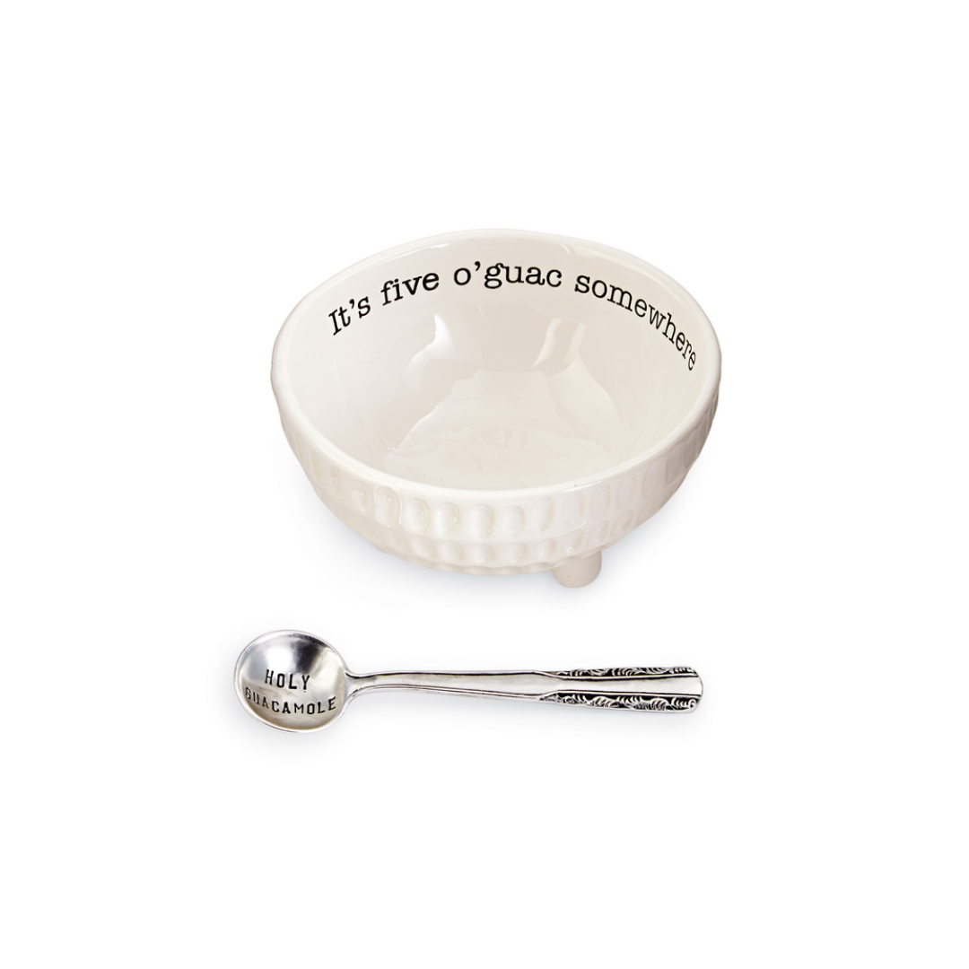 Mud Pie It’s Five O’guac Somewhere Dip Cup Set