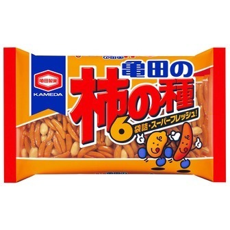 Kameda “Kakinotane” Spicy Rice cracker with peanuts, 6 packs in 1 bag, 180g