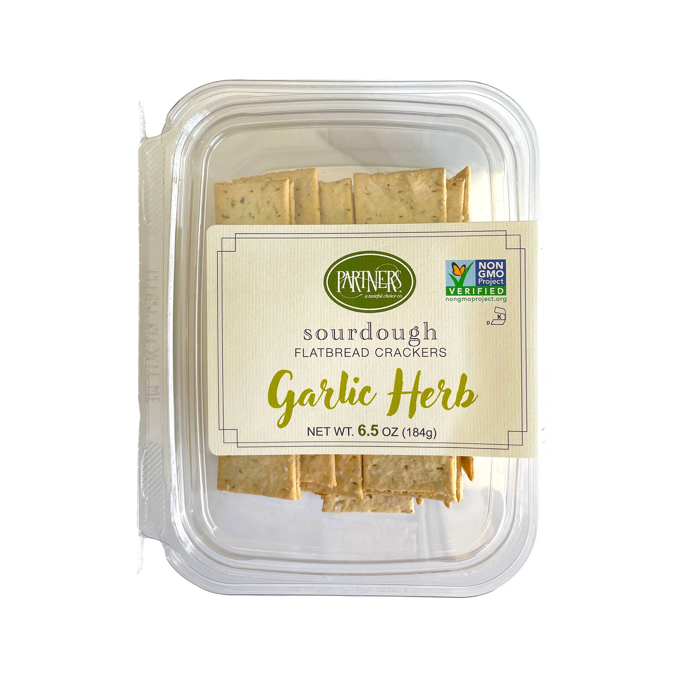 Partners Crackers – Partners Sourdough Garlic Herb Flatbread Crackers