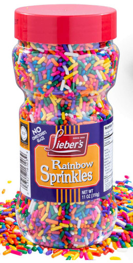 Lieber’s Passover Colorful Rainbow Sprinkles, 11oz