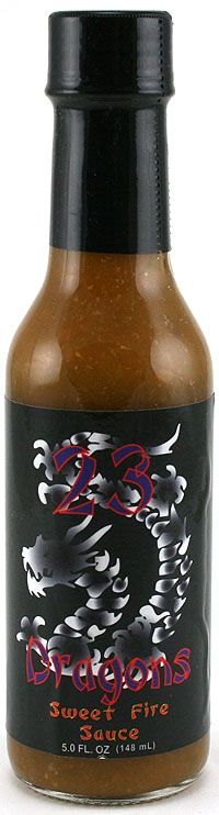 23 Dragons Sweet Fire Sauce Hot Sauce, 5oz.