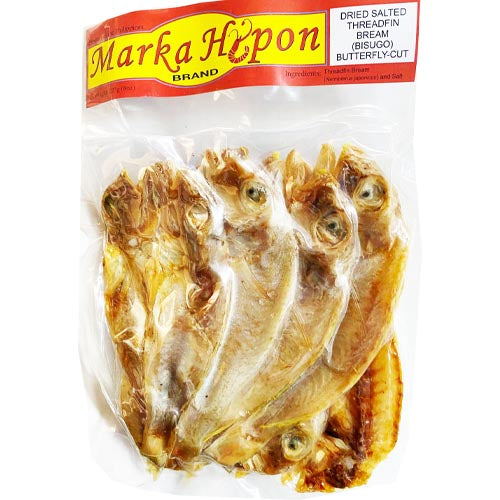 Marka Hipon – Dried Salted Threadfin Bream (Bisugo) Butterfly-Cut – 8 OZ