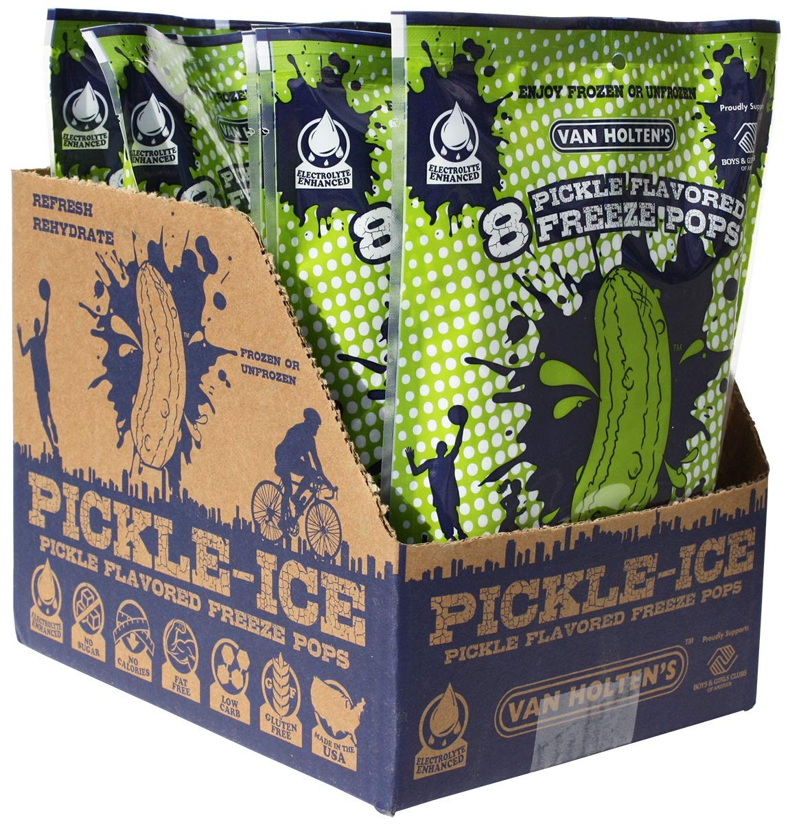 Van Holtens – Ice Pop Pickle, 6 Bg | Pack of 6