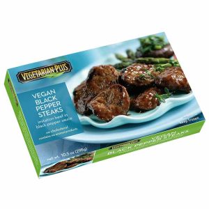 Vegetarian Plus – Vegan Black Pepper Steaks, 10.5oz