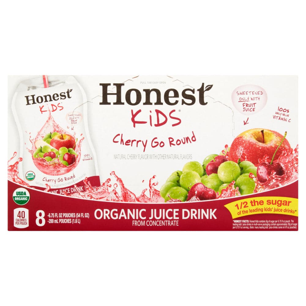 Honest Kids – Organic Juice Drink Cherry Go Round, 54 fl oz