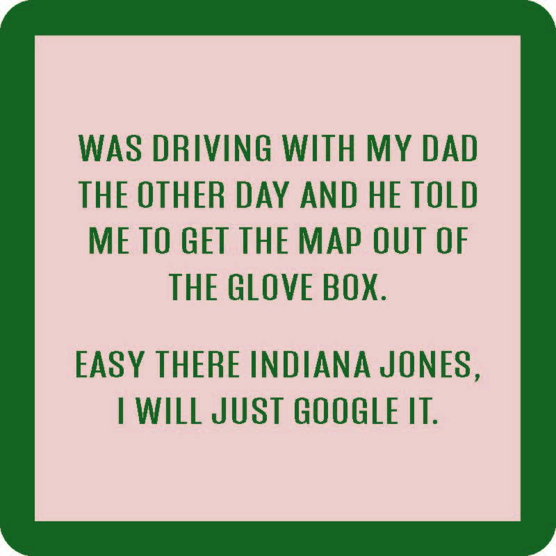 Drinks on Me coasters – Indiana Jones