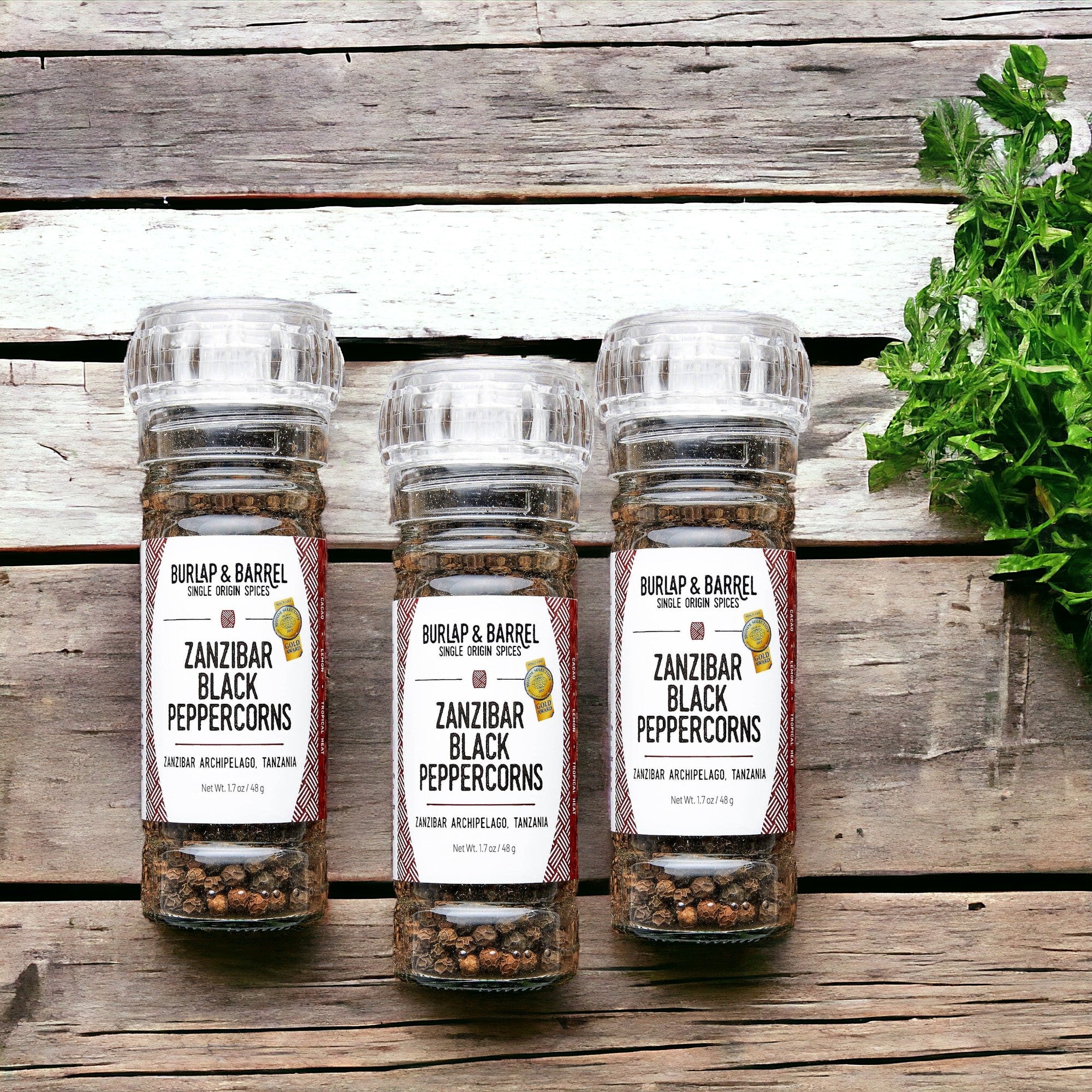 Burlap & Barrel – Zanzibar Black Peppercorns – Single Origin Spice & S
