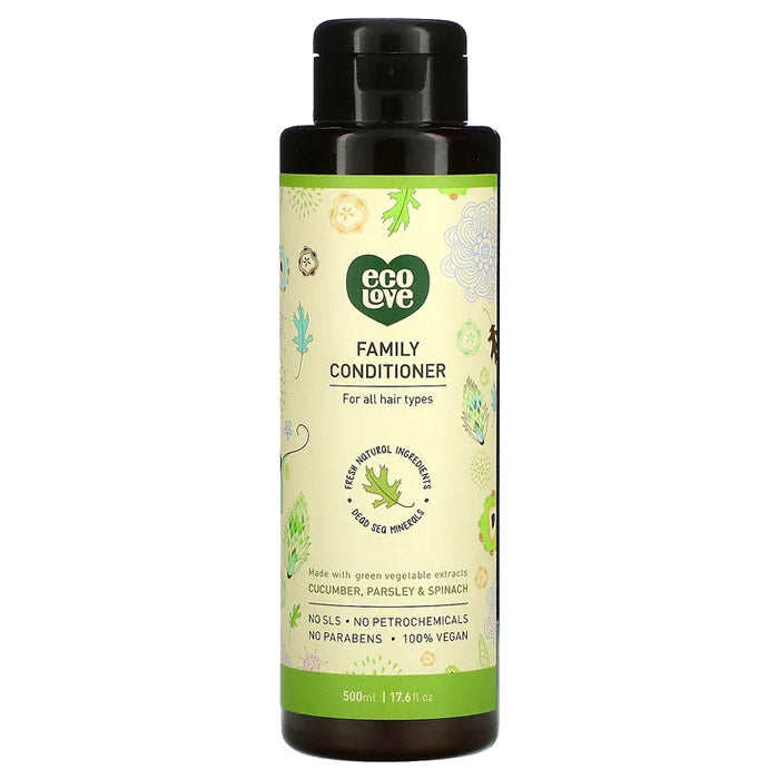 ecoLove – Green Vegetables Family Conditioner, 17.6 fl oz | Pack of 3
