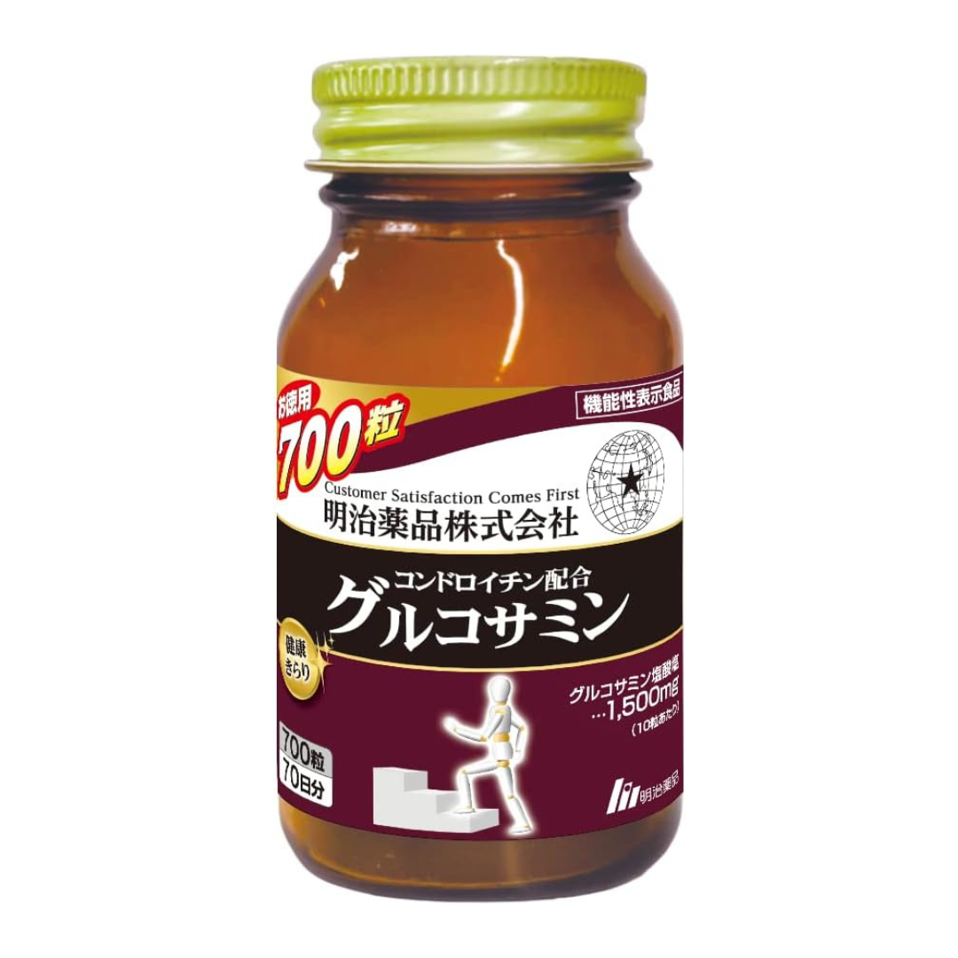 Special Sale! Kenko Kirari Glucosamine with Chondroitin 700 Tablets (10 tablets daily) Made in JAPAN – Meiji Yakuhin